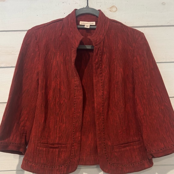Coldwater Creek Women's Burnt Orange Blazer, 8 Petite, great condition! - Picture 1 of 13